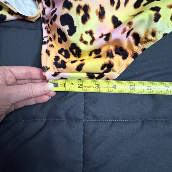Bar III Summer Heat Animal-Print O-Ring Monokini Swimsuit - Size: Large - NWT - Picture 16 of 16